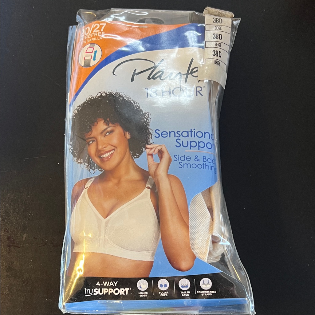 Playtex 18 Hour White Bra With Sensational Support 38d
